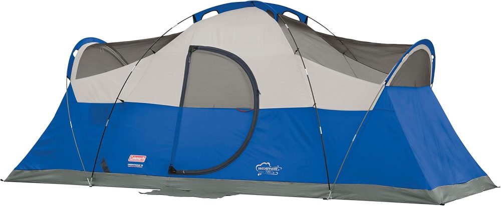 Coleman Montana Camping Tent, 6/8 Person Family Tent with Included Rainfly, Carry Bag, and Spacious Interior, Fits Multiple Queen Airbeds and Sets Up in 15 Minutes - Image 4