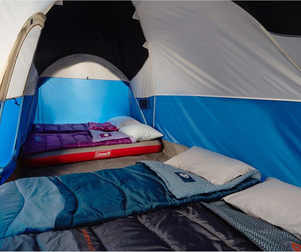 Coleman Montana Camping Tent, 6/8 Person Family Tent with Included Rainfly, Carry Bag, and Spacious Interior, Fits Multiple Queen Airbeds and Sets Up in 15 Minutes - Image 6