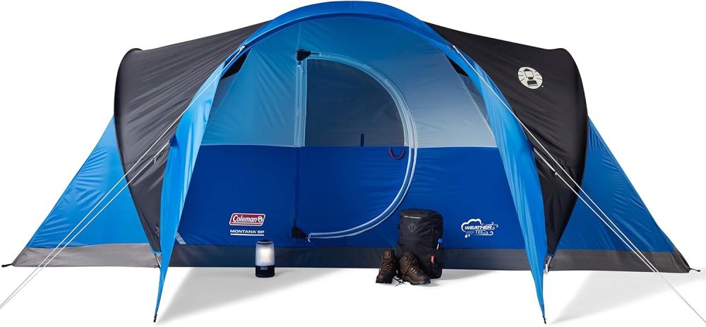 Coleman Montana Camping Tent, 6/8 Person Family Tent with Included Rainfly, Carry Bag, and Spacious Interior, Fits Multiple Queen Airbeds and Sets Up in 15 Minutes - Image 9
