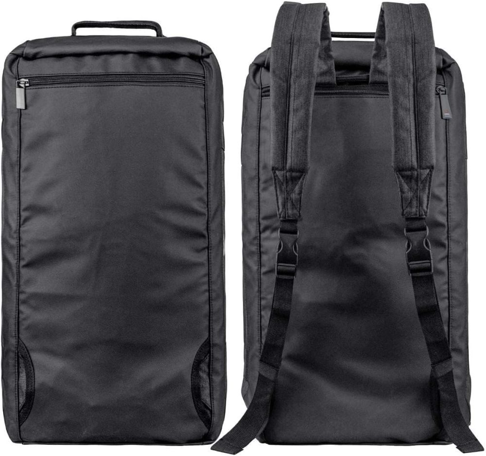 Gym Duffle Bag Backpack Waterproof Sports Duffel Bags Travel Weekender Bag for Men Women Overnight Bag with Shoes Compartment Black - Image 6