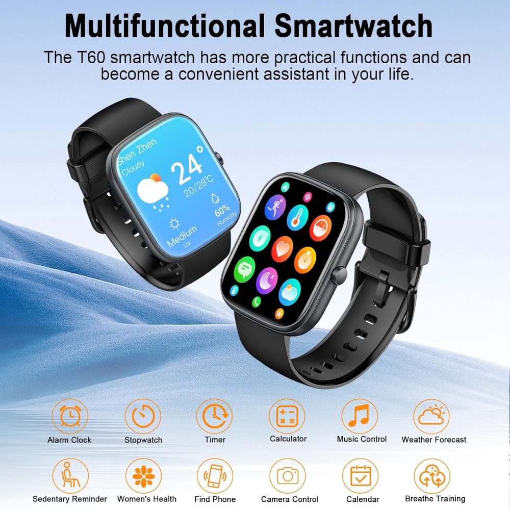 Smart Watch, 2025 HD 1.91" Smartwatch for Men Women(Answer/Make Call), 112+Sports Modes Fitness Activity Tracker, Calories/Heart Rate/Sleep Monitor, IP68 Waterproof Step Counter for Android iOS - Image 6